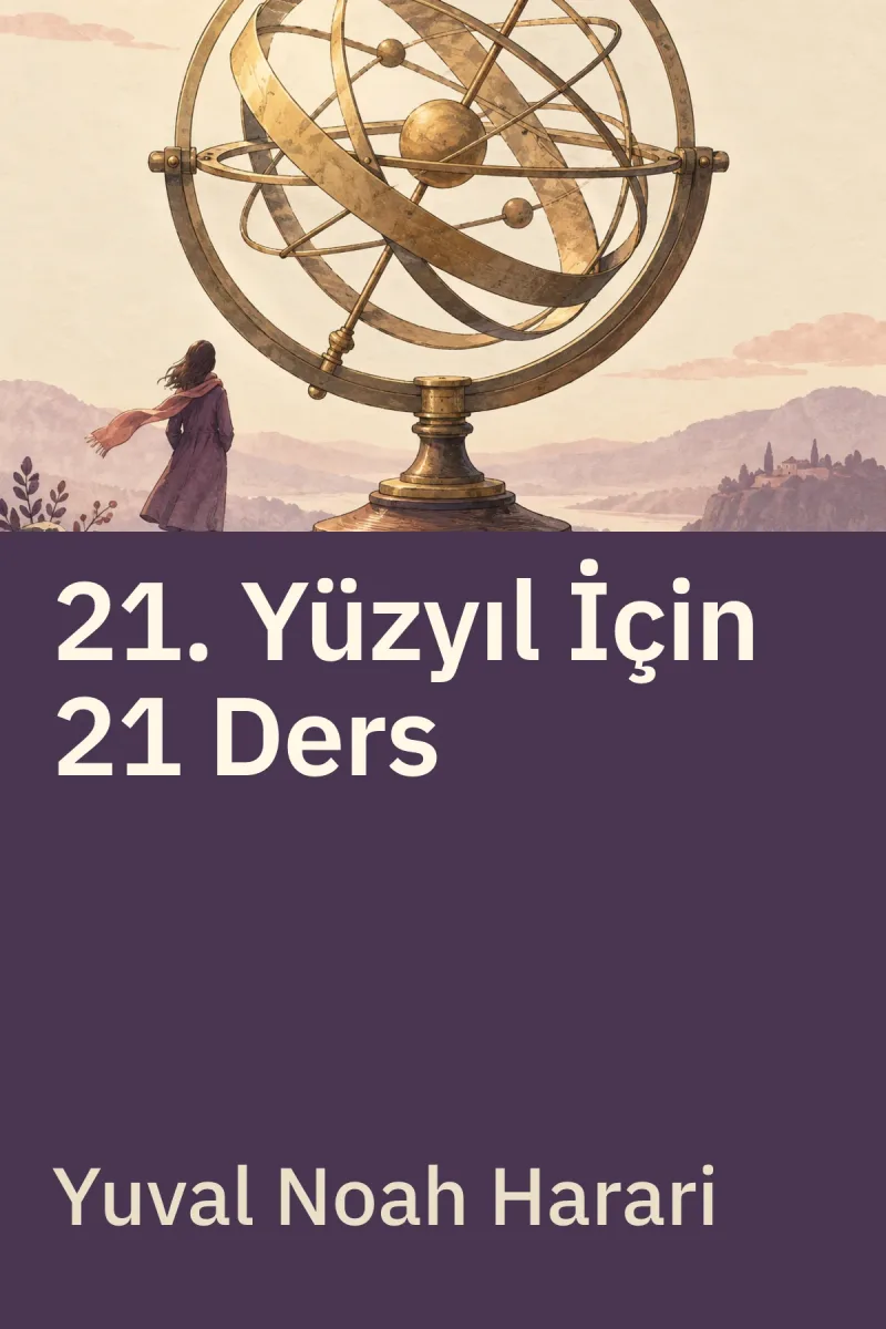 21. Yüzyıl İçin 21 Ders — Yuval Noah Harari özgün kitap illüstrasyonu