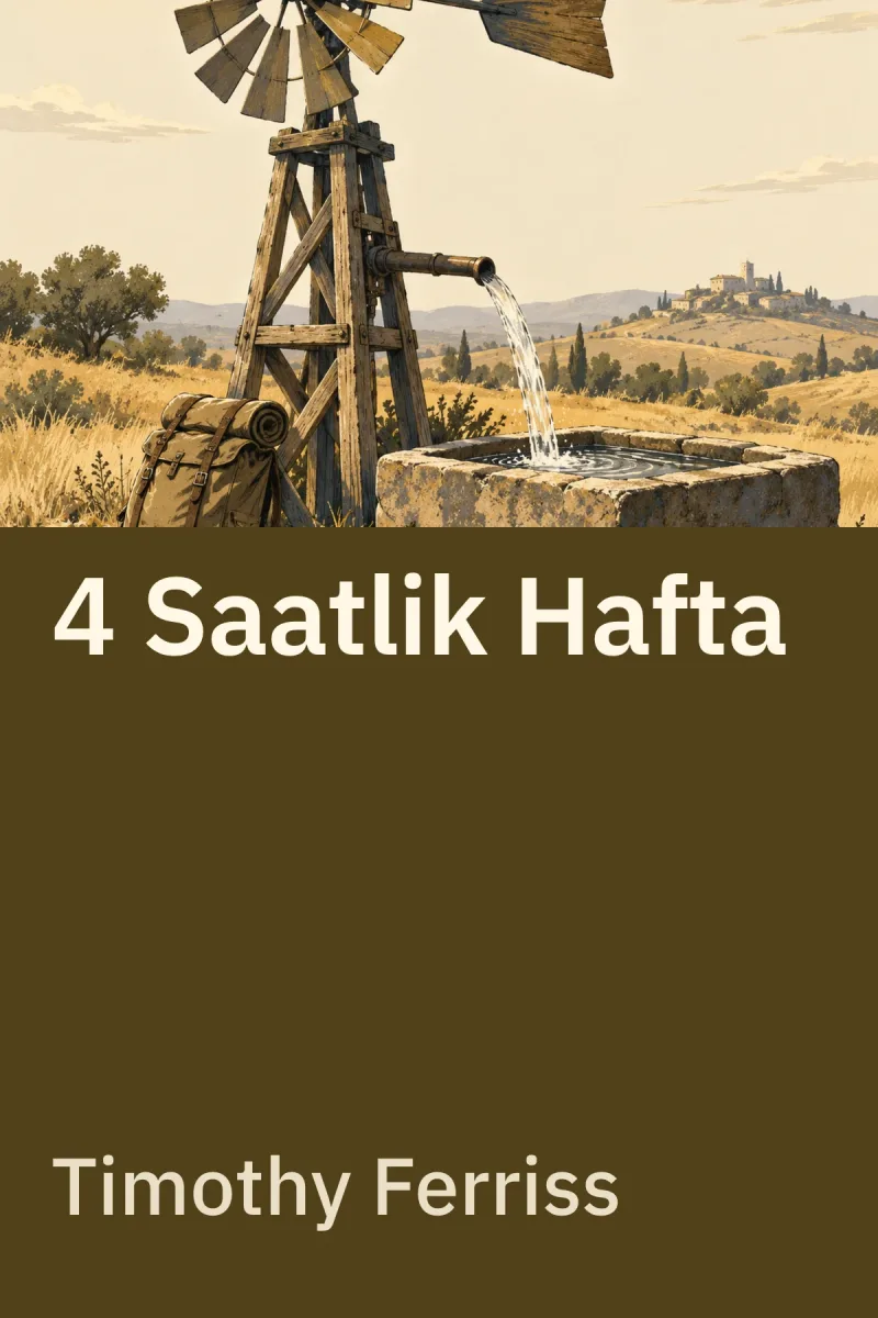 4 Saatlik Hafta — Timothy Ferriss özgün kitap illüstrasyonu