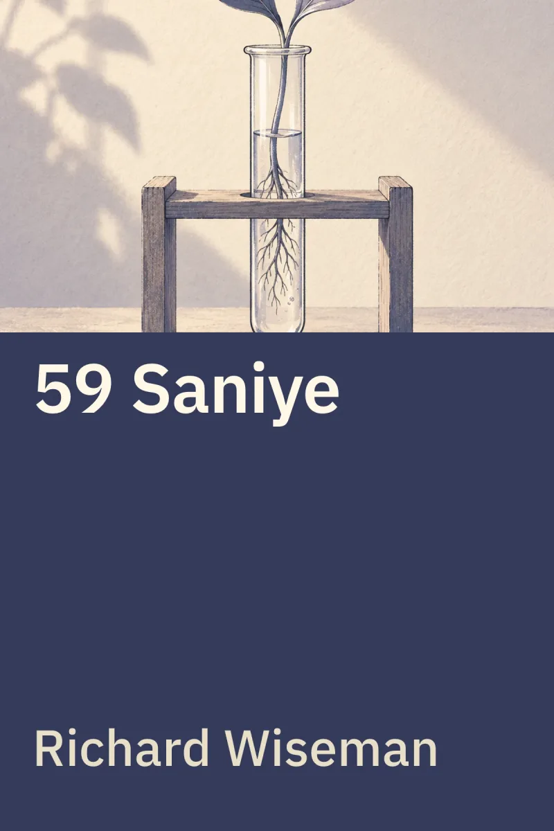 59 Saniye — Richard Wiseman özgün kitap illüstrasyonu