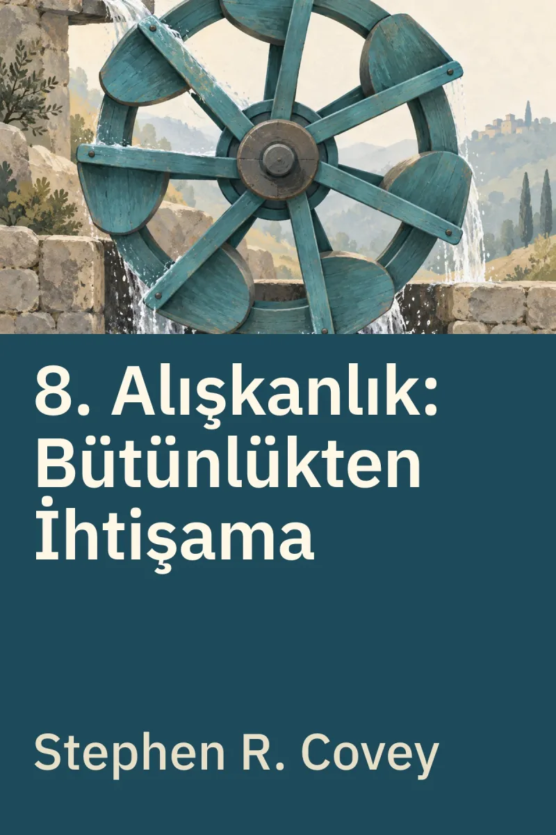 8. Alışkanlık: Bütünlükten İhtişama — Stephen R. Covey özgün kitap illüstrasyonu