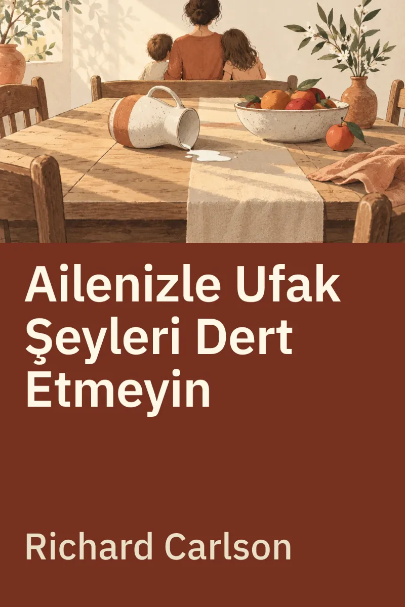 Ailenizle Ufak Şeyleri Dert Etmeyin — Richard Carlson özgün kitap illüstrasyonu