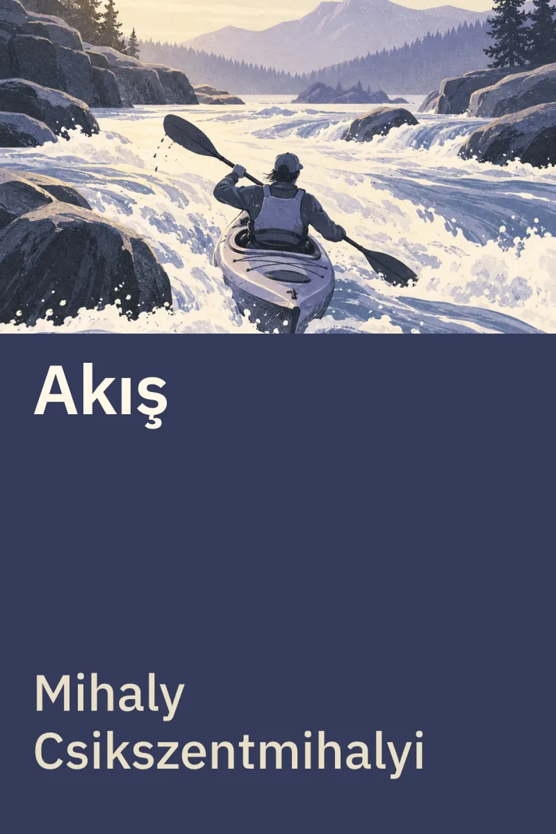 Akış — Mihaly Csikszentmihalyi özgün kitap illüstrasyonu