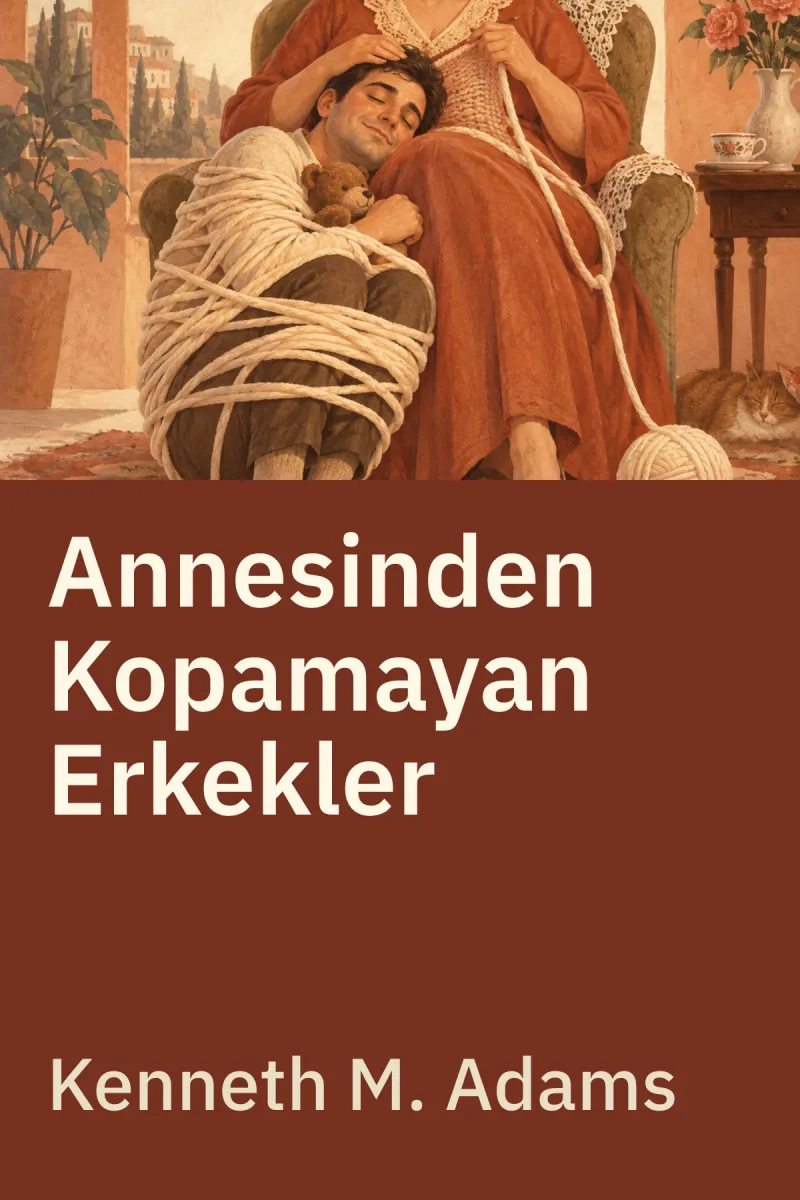 Annesinden Kopamayan Erkekler — Kenneth M. Adams özgün kitap illüstrasyonu