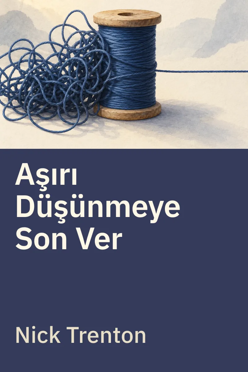 Aşırı Düşünmeye Son Ver — Nick Trenton özgün kitap illüstrasyonu