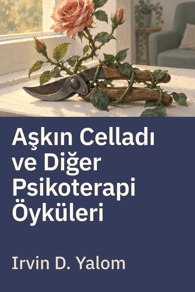 Aşkın Celladı ve Diğer Psikoterapi Öyküleri — Irvin D. Yalom özgün kitap illüstrasyonu