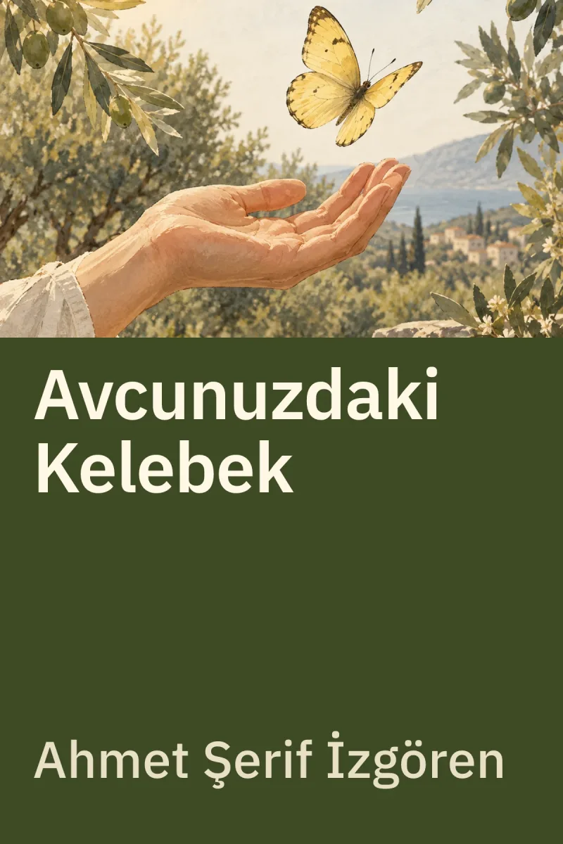 Avcunuzdaki Kelebek — Ahmet Şerif İzgören özgün kitap illüstrasyonu