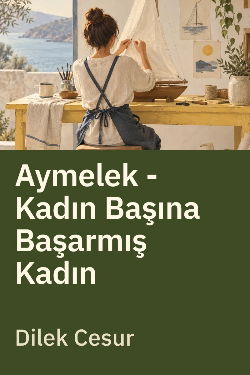 Aymelek - Kadın Başına Başarmış Kadın — Dilek Cesur özgün kitap illüstrasyonu