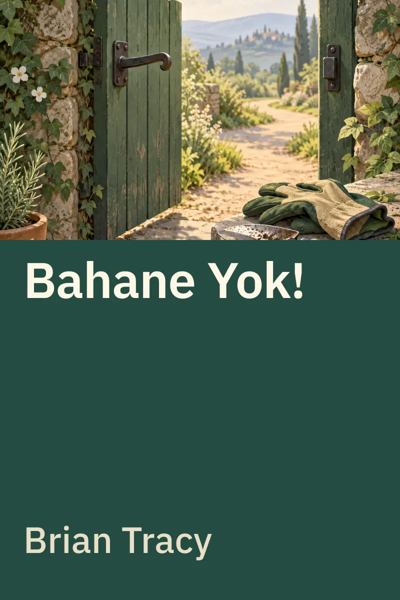 Bahane Yok! — Brian Tracy özgün kitap illüstrasyonu