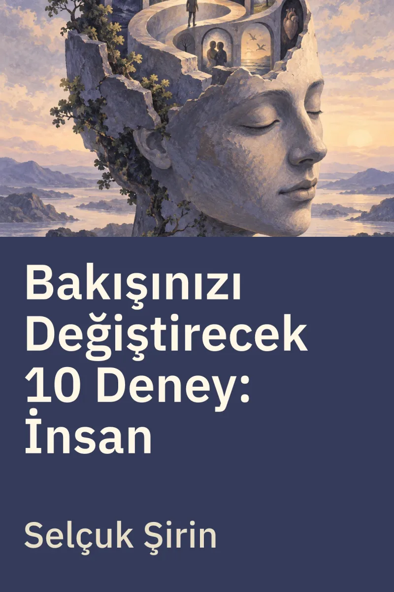 Bakışınızı Değiştirecek 10 Deney: İnsan — Selçuk Şirin özgün kitap illüstrasyonu