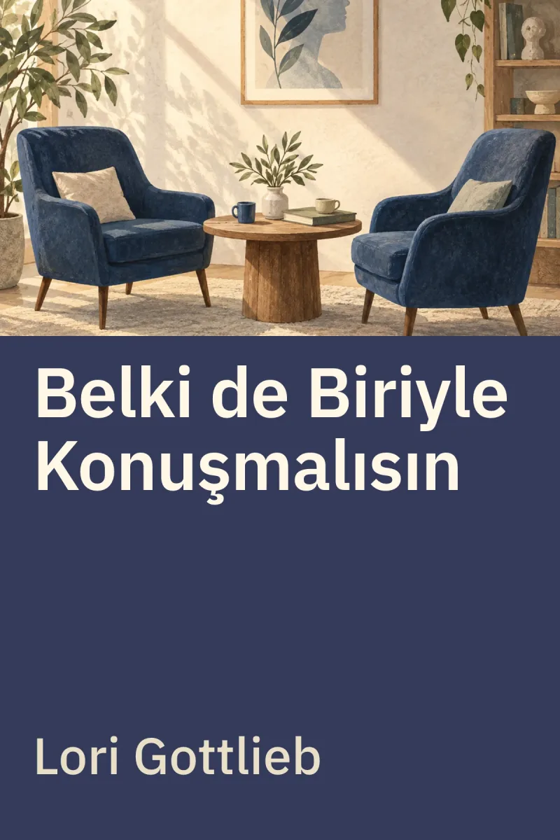 Belki de Biriyle Konuşmalısın — Lori Gottlieb özgün kitap illüstrasyonu