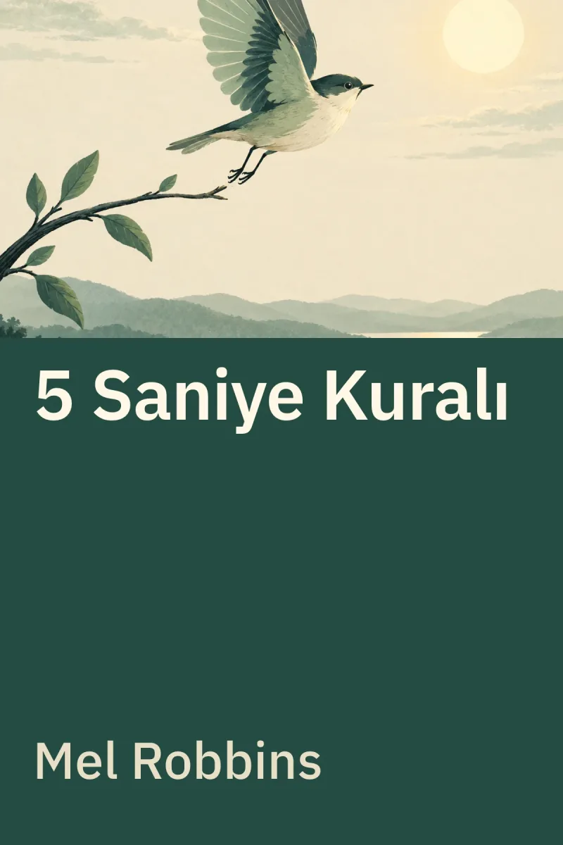 5 Saniye Kuralı — Mel Robbins özgün kitap illüstrasyonu