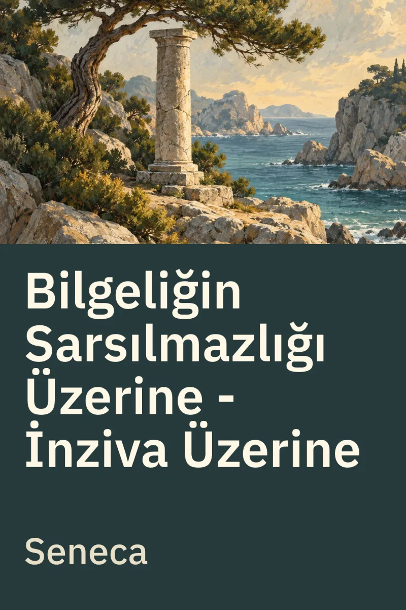 Bilgeliğin Sarsılmazlığı Üzerine - İnziva Üzerine — Seneca özgün kitap illüstrasyonu