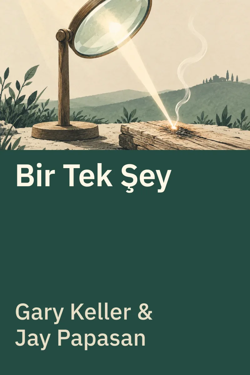 Bir Tek Şey — Gary Keller, Jay Papasan özgün kitap illüstrasyonu