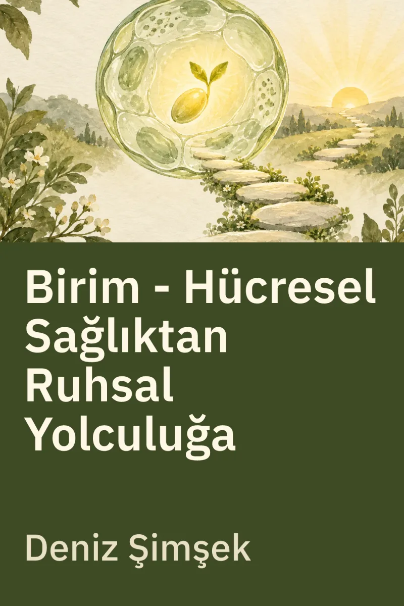 Birim - Hücresel Sağlıktan Ruhsal Yolculuğa — Deniz Şimşek özgün kitap illüstrasyonu