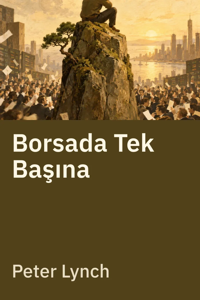 Borsada Tek Başına — Peter Lynch özgün kitap illüstrasyonu
