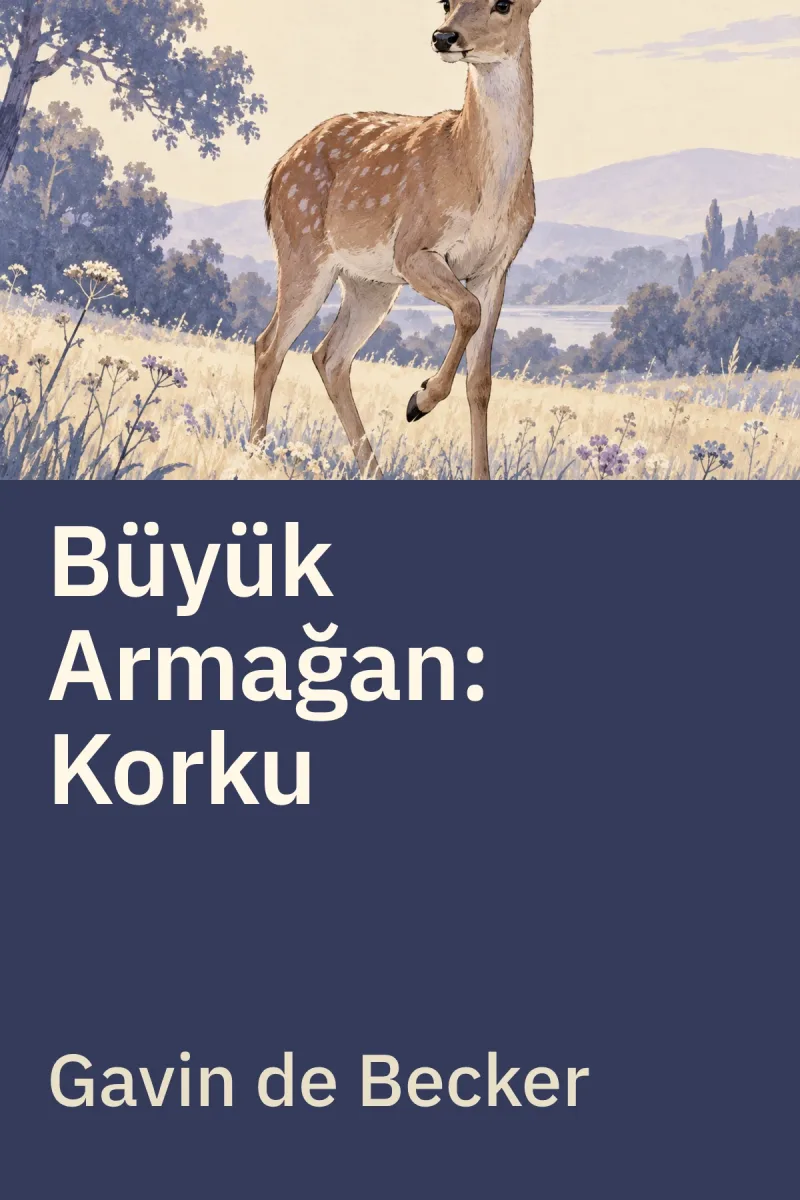 Büyük Armağan: Korku — Gavin de Becker özgün kitap illüstrasyonu