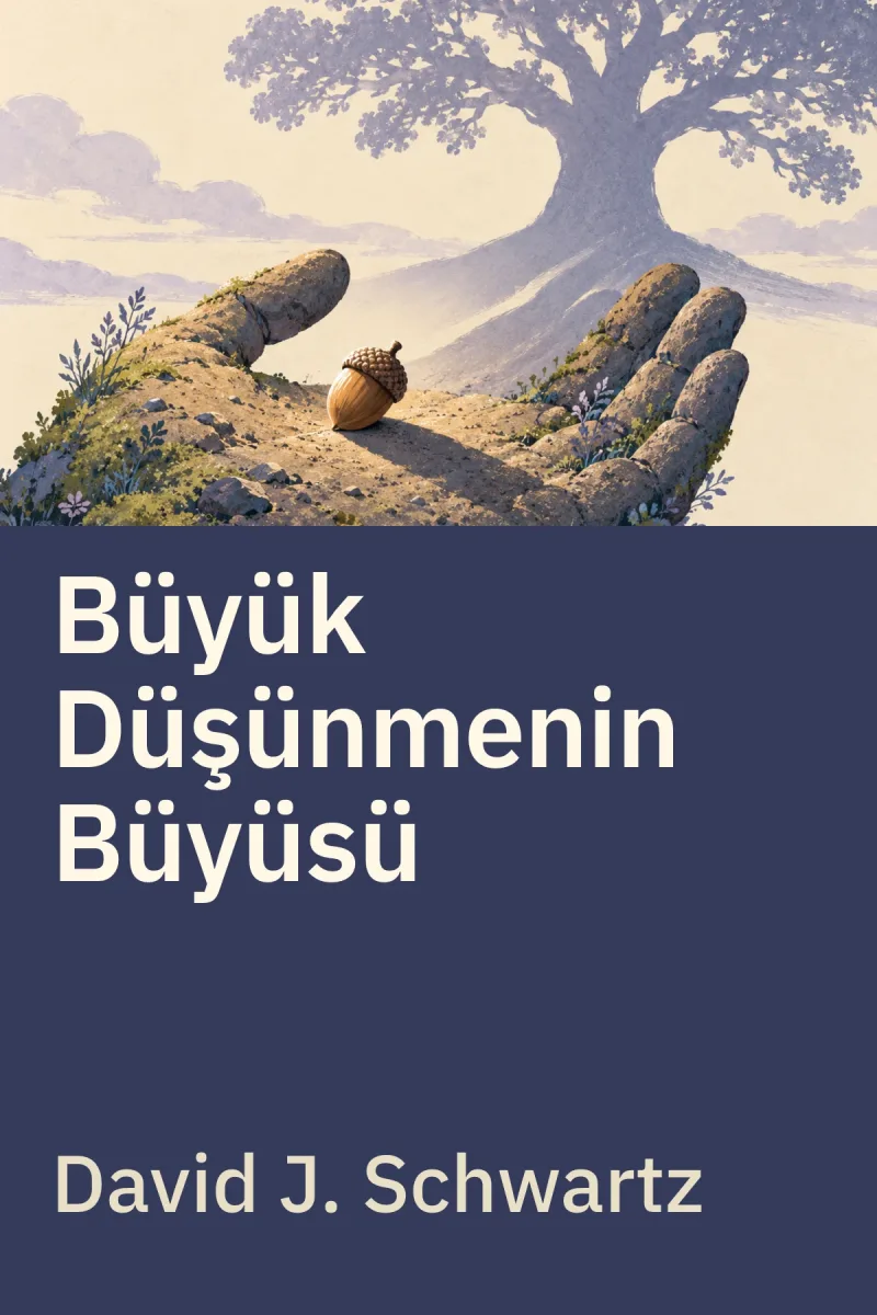 Büyük Düşünmenin Büyüsü — David J. Schwartz özgün kitap illüstrasyonu