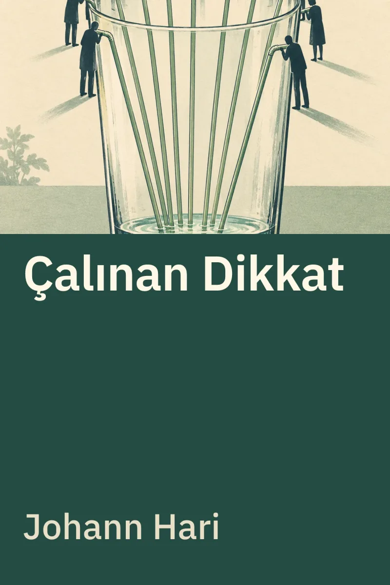Çalınan Dikkat — Johann Hari özgün kitap illüstrasyonu