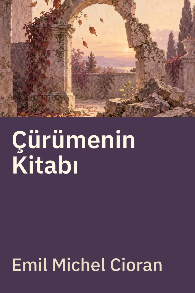 Çürümenin Kitabı — Emil Michel Cioran özgün kitap illüstrasyonu