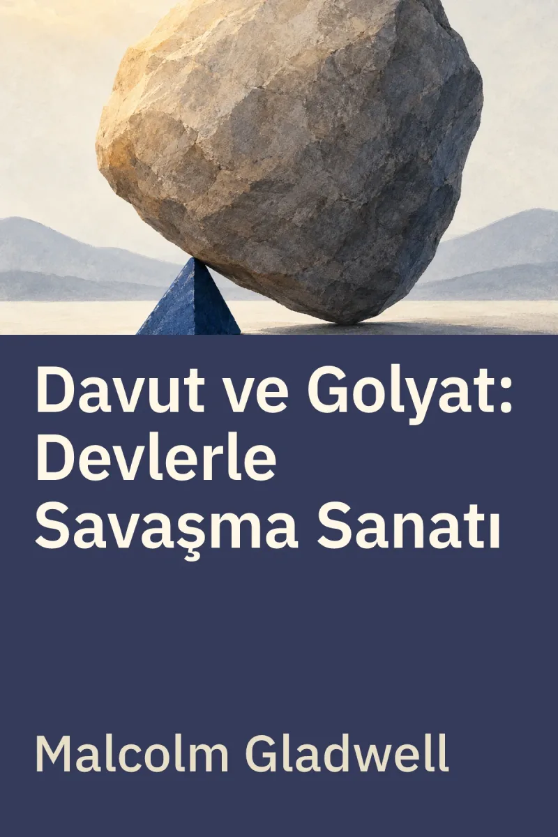 Davut ve Golyat: Devlerle Savaşma Sanatı — Malcolm Gladwell özgün kitap illüstrasyonu