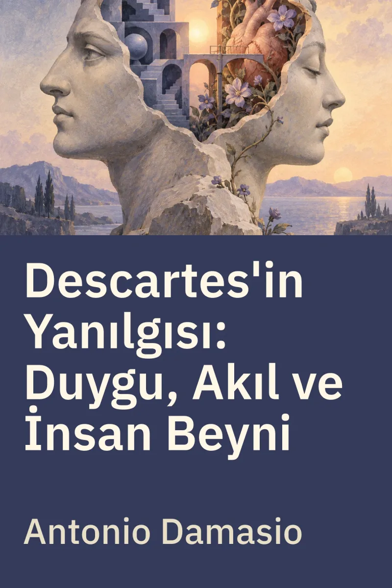 Descartes'in Yanılgısı: Duygu, Akıl ve İnsan Beyni — Antonio Damasio özgün kitap illüstrasyonu