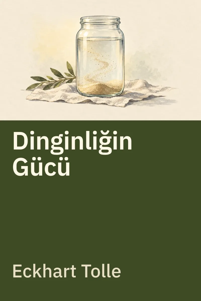 Dinginliğin Gücü — Eckhart Tolle özgün kitap illüstrasyonu