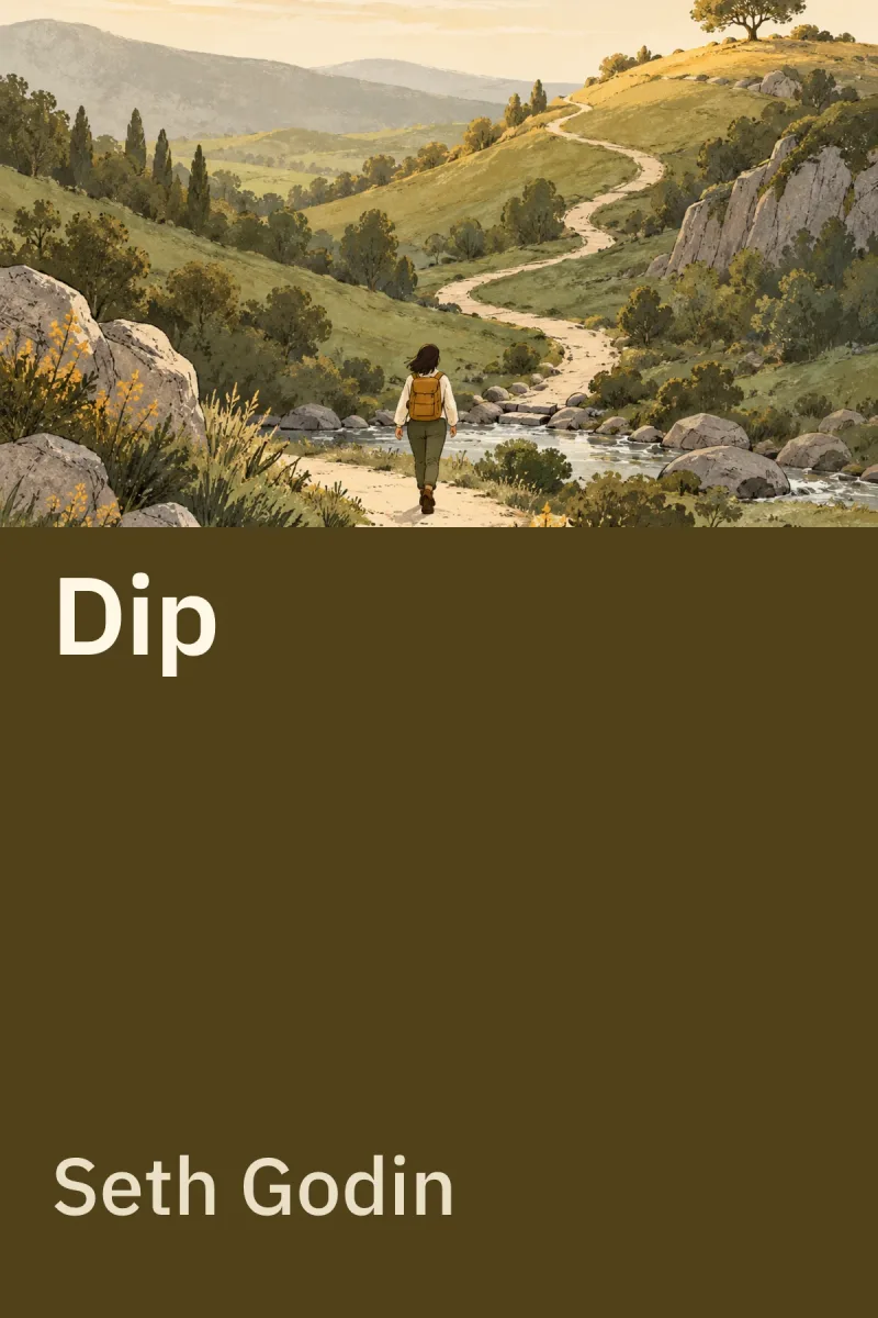 Dip — Seth Godin özgün kitap illüstrasyonu