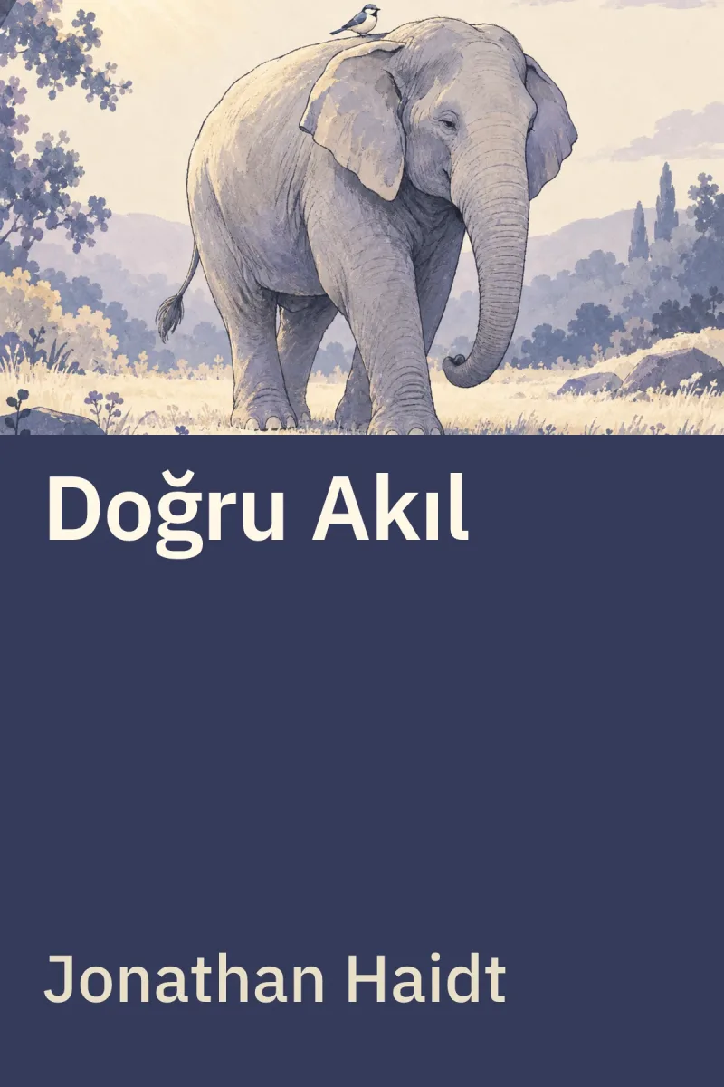 Doğru Akıl: Neden İyi İnsanlar Siyaset ve Din Yüzünden Bölünür? — Jonathan Haidt özgün kitap illüstrasyonu