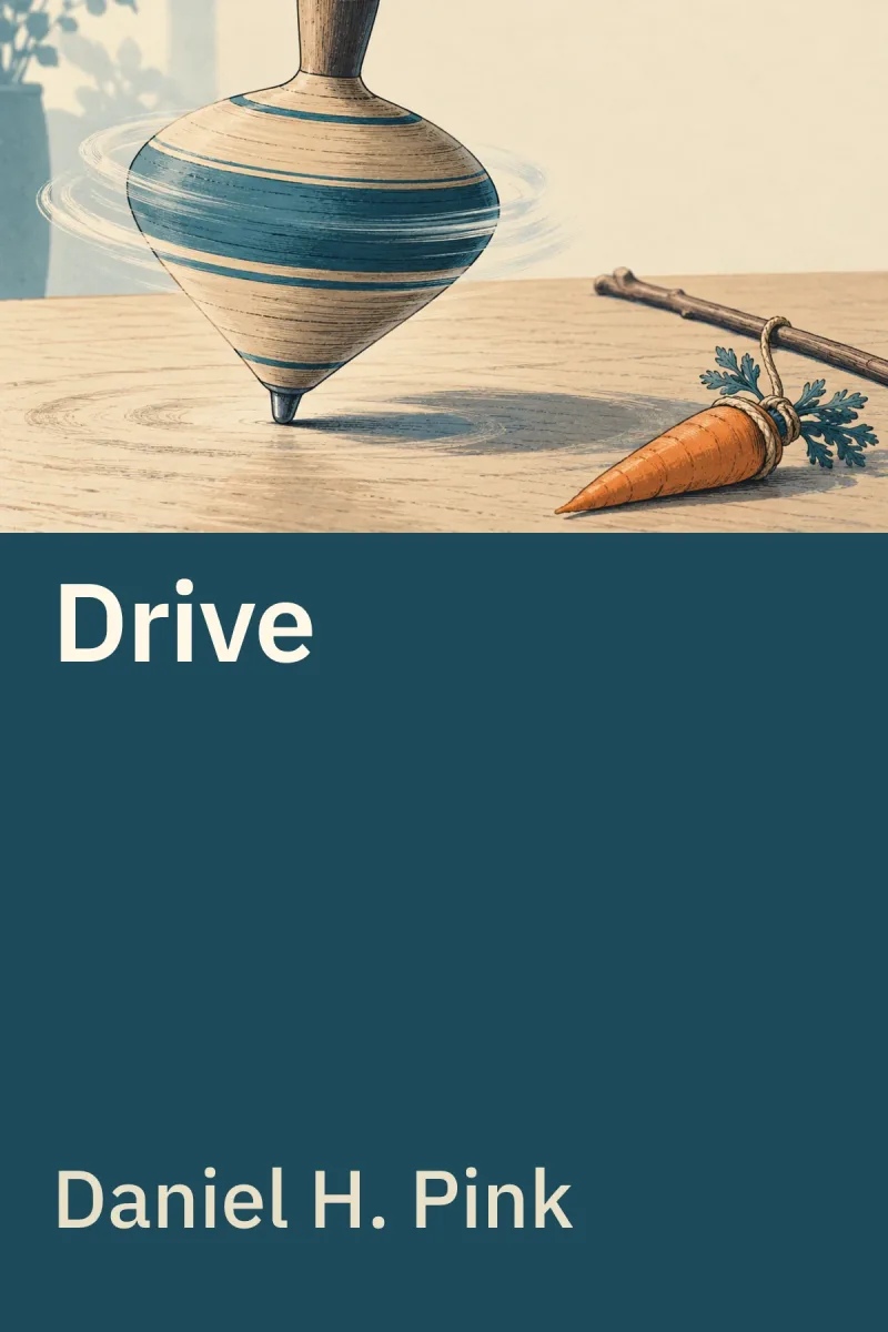 Drive — Daniel H. Pink özgün kitap illüstrasyonu