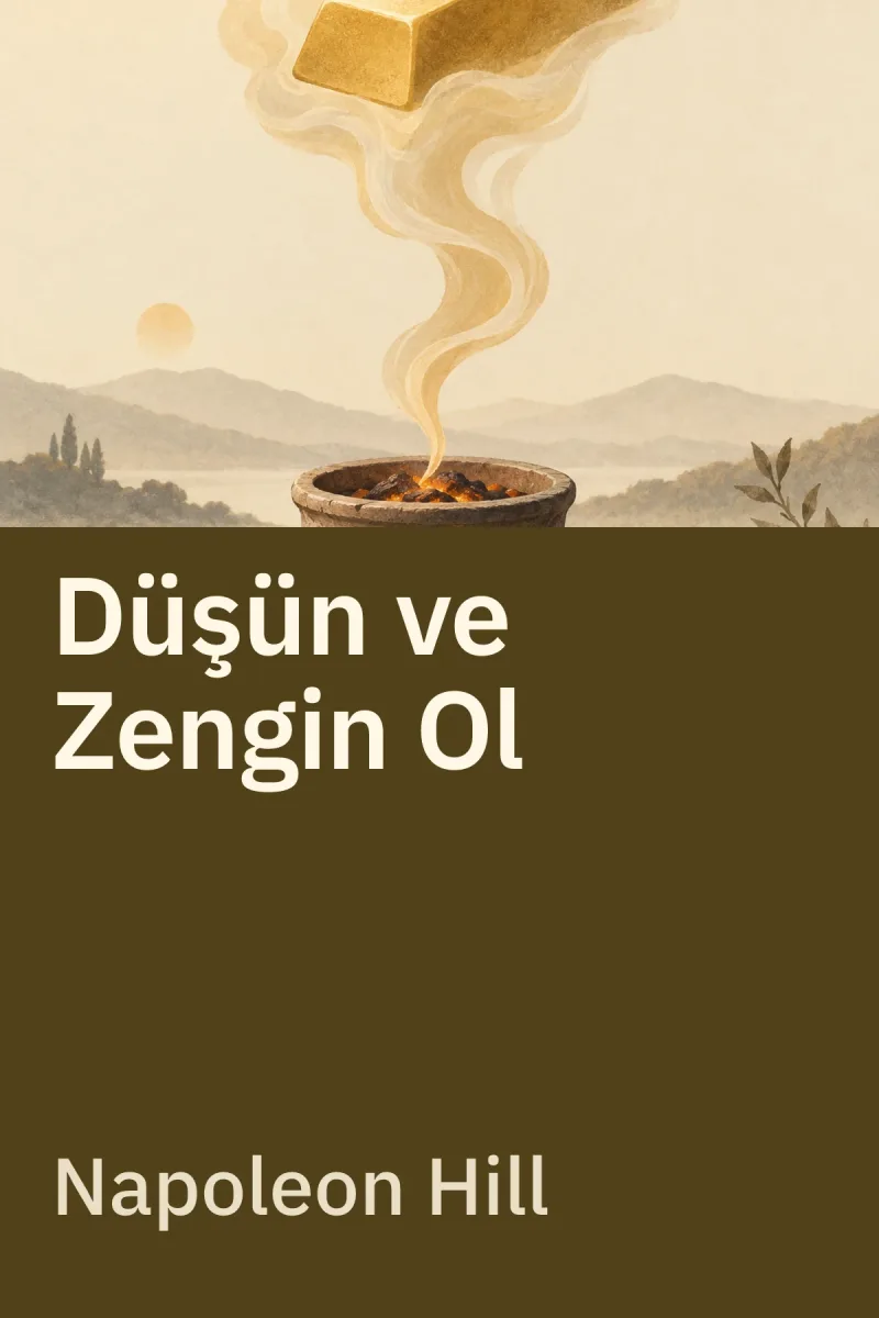 Düşün ve Zengin Ol — Napoleon Hill özgün kitap illüstrasyonu