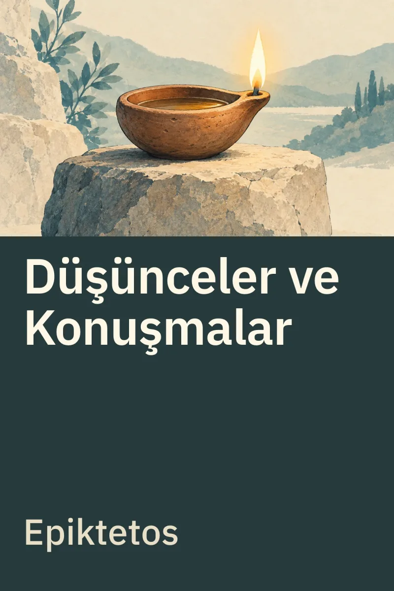 Düşünceler ve Konuşmalar — Epiktetos özgün kitap illüstrasyonu