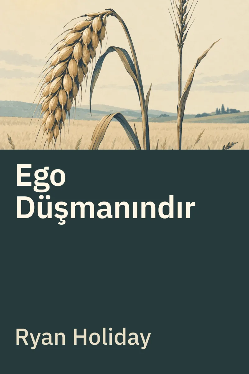 Ego Düşmanındır — Ryan Holiday özgün kitap illüstrasyonu