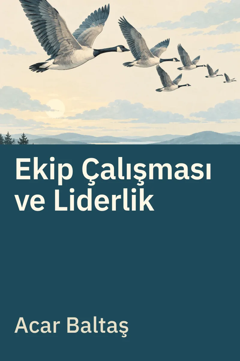 Ekip Çalışması ve Liderlik — Acar Baltaş özgün kitap illüstrasyonu