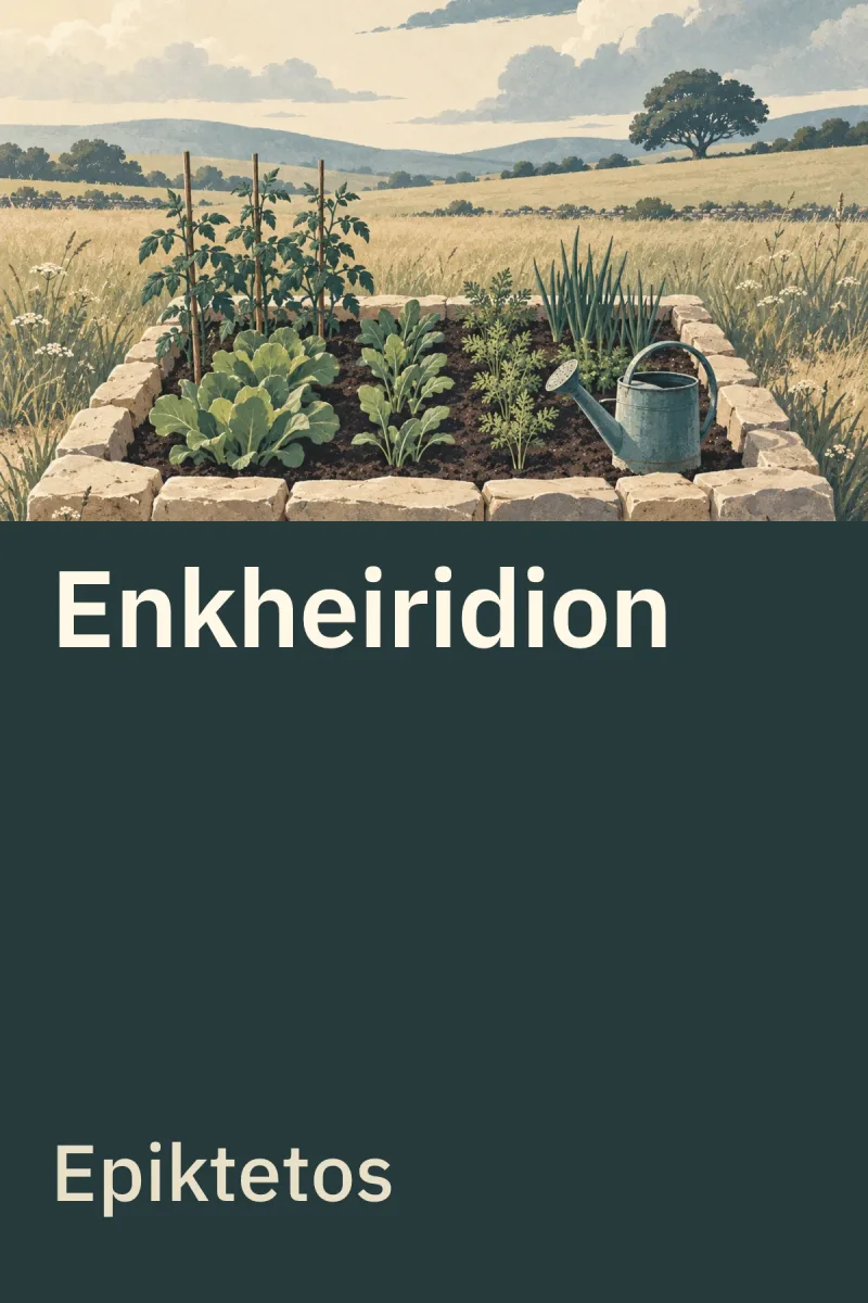 Enkheiridion — Epiktetos özgün kitap illüstrasyonu