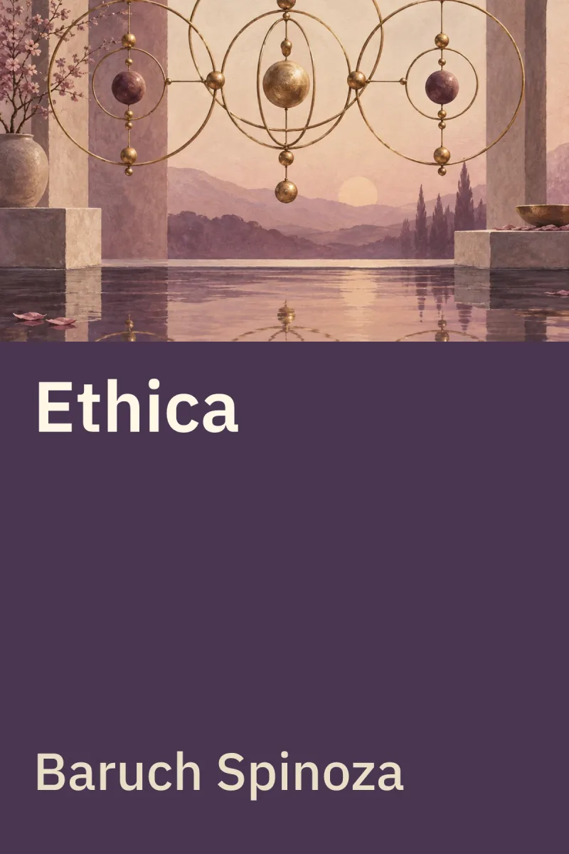 Ethica — Baruch Spinoza özgün kitap illüstrasyonu