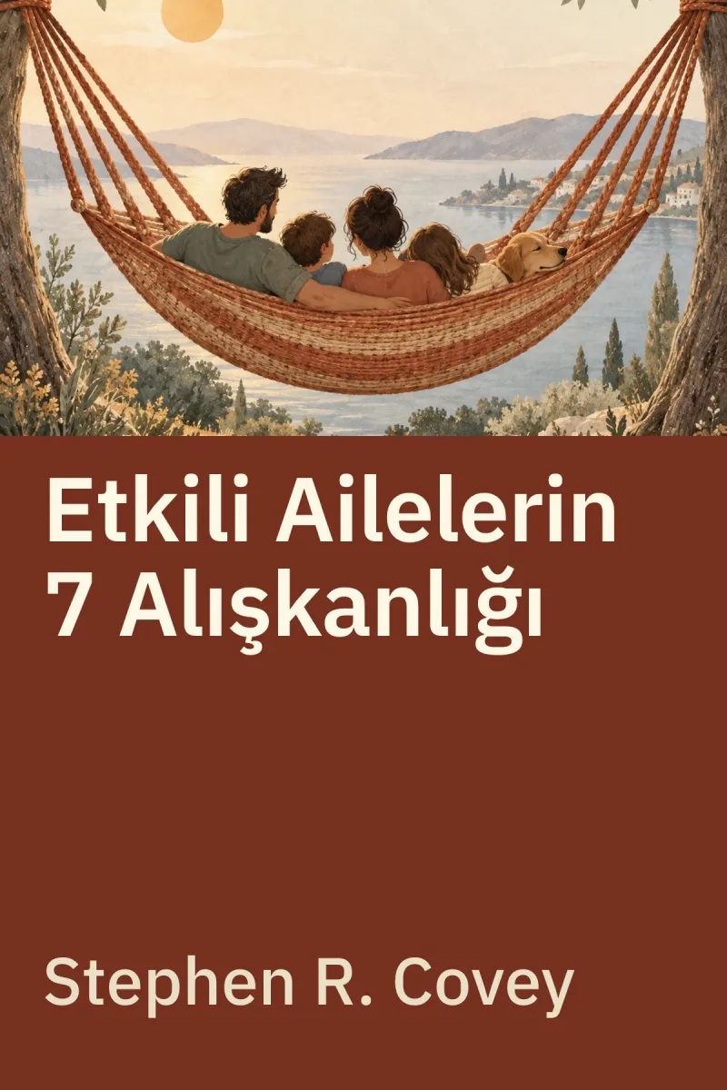 Etkili Ailelerin 7 Alışkanlığı — Stephen R. Covey özgün kitap illüstrasyonu