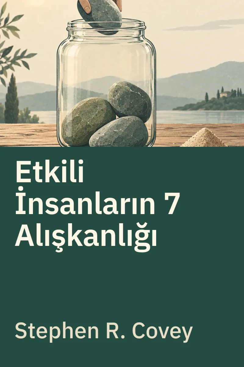 Etkili İnsanların 7 Alışkanlığı — Stephen R. Covey özgün kitap illüstrasyonu