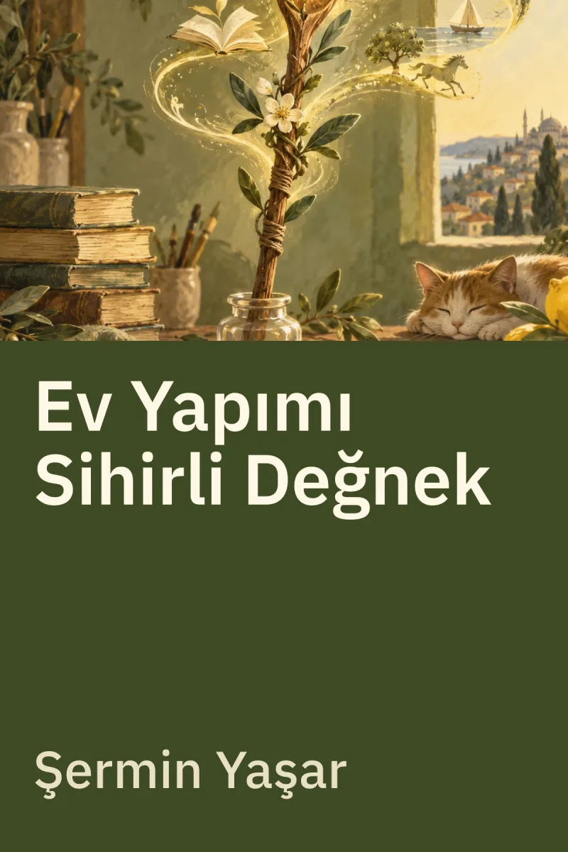 Ev Yapımı Sihirli Değnek — Şermin Yaşar özgün kitap illüstrasyonu