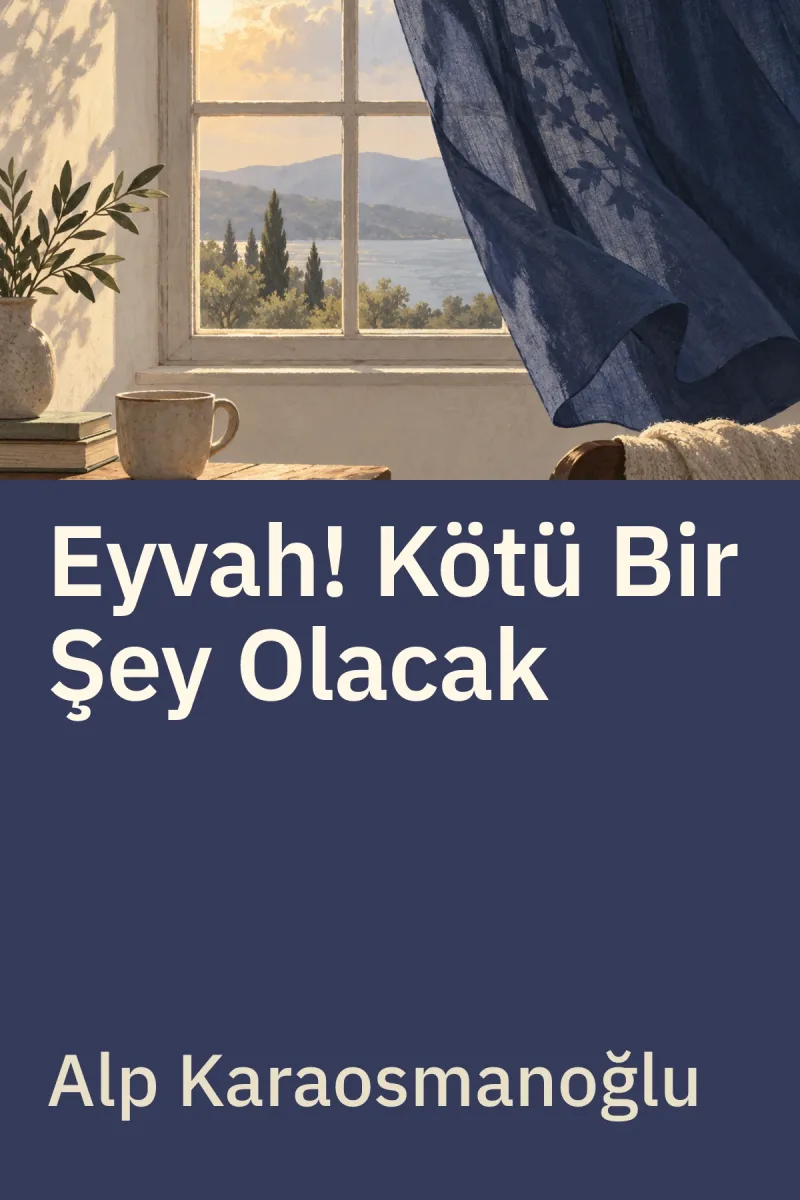 Eyvah! Kötü Bir Şey Olacak — Alp Karaosmanoğlu özgün kitap illüstrasyonu