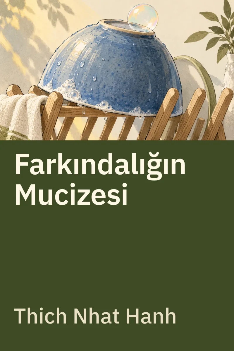 Farkındalığın Mucizesi: Meditasyona Giriş Rehberi — Thich Nhat Hanh özgün kitap illüstrasyonu