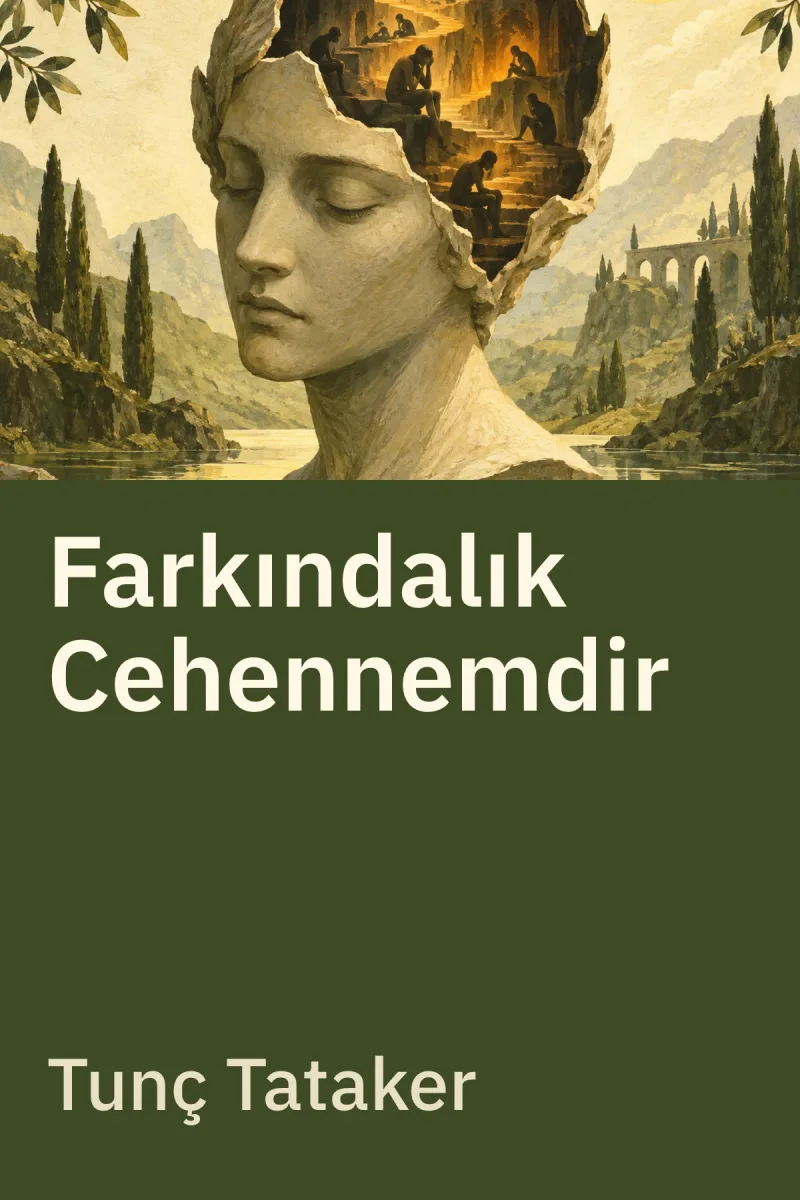 Farkındalık Cehennemdir — Tunç Tataker özgün kitap illüstrasyonu