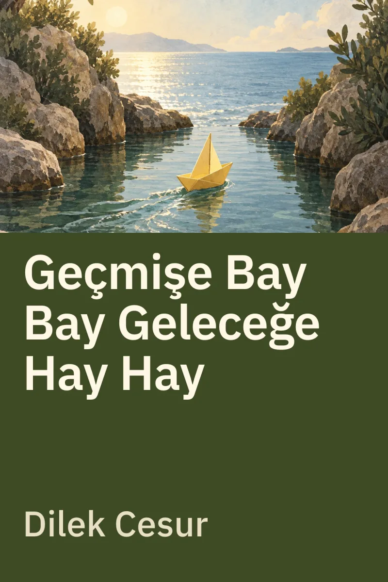 Geçmişe Bay Bay Geleceğe Hay Hay — Dilek Cesur özgün kitap illüstrasyonu