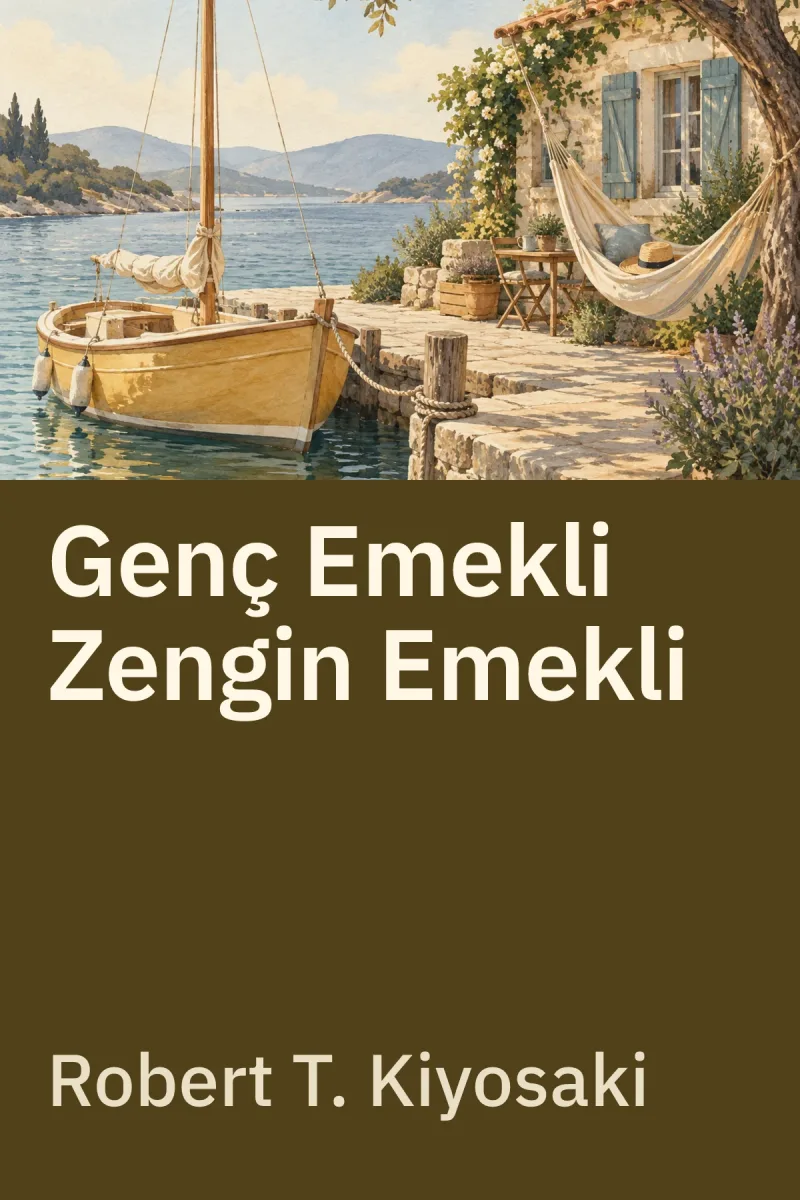 Genç Emekli Zengin Emekli — Robert T. Kiyosaki özgün kitap illüstrasyonu