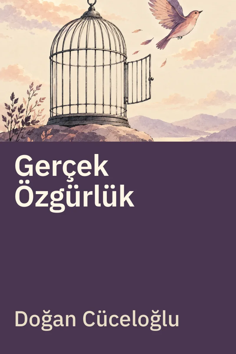 Gerçek Özgürlük — Doğan Cüceloğlu özgün kitap illüstrasyonu