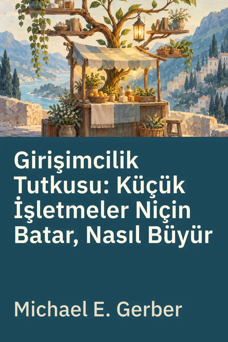 Girişimcilik Tutkusu: Küçük İşletmeler Niçin Batar, Nasıl Büyür — Michael E. Gerber özgün kitap illüstrasyonu
