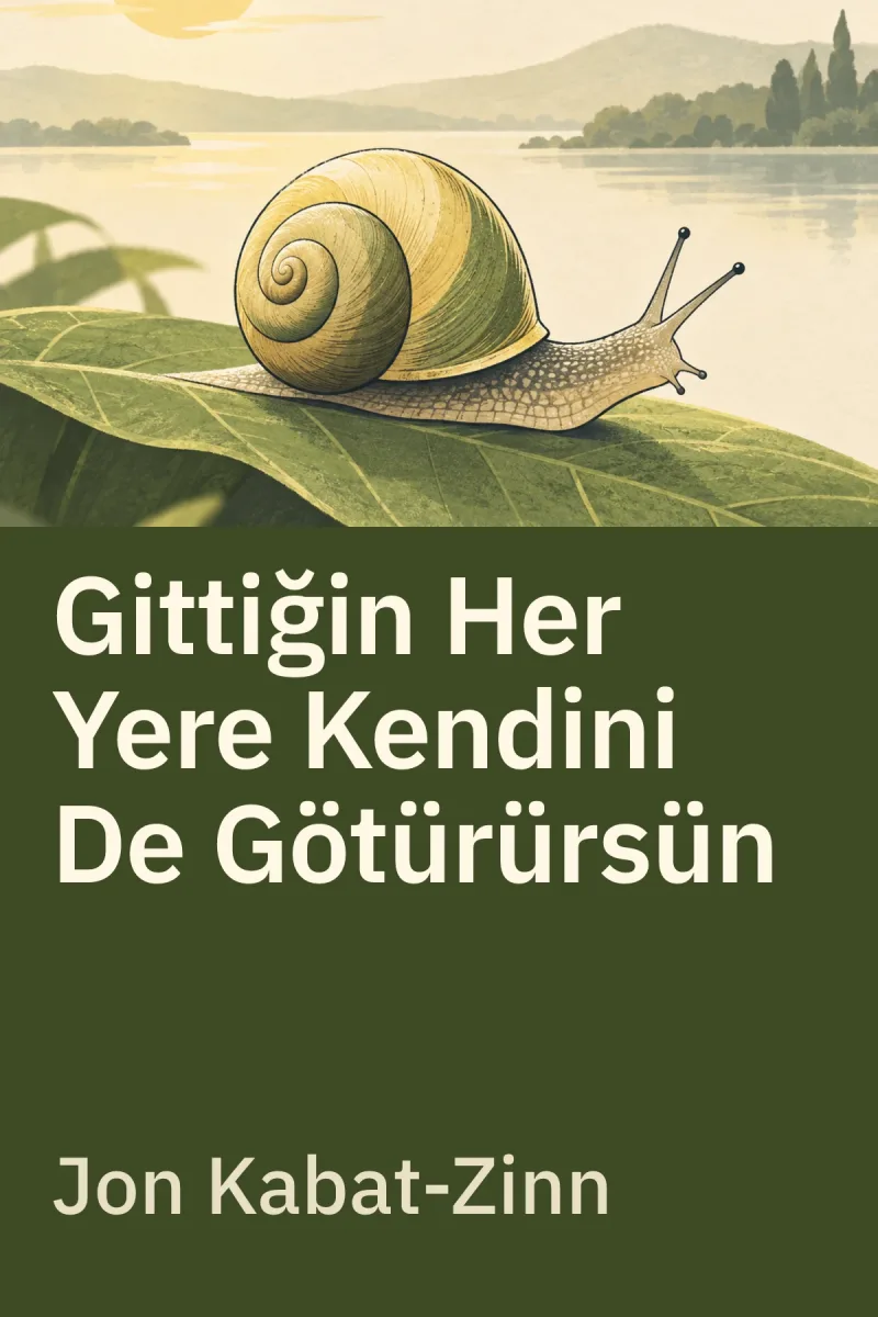 Gittiğin Her Yere Kendini De Götürürsün — Jon Kabat-Zinn özgün kitap illüstrasyonu