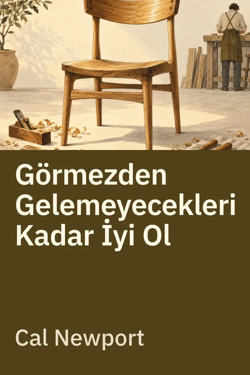 Görmezden Gelemeyecekleri Kadar İyi Ol — Cal Newport özgün kitap illüstrasyonu