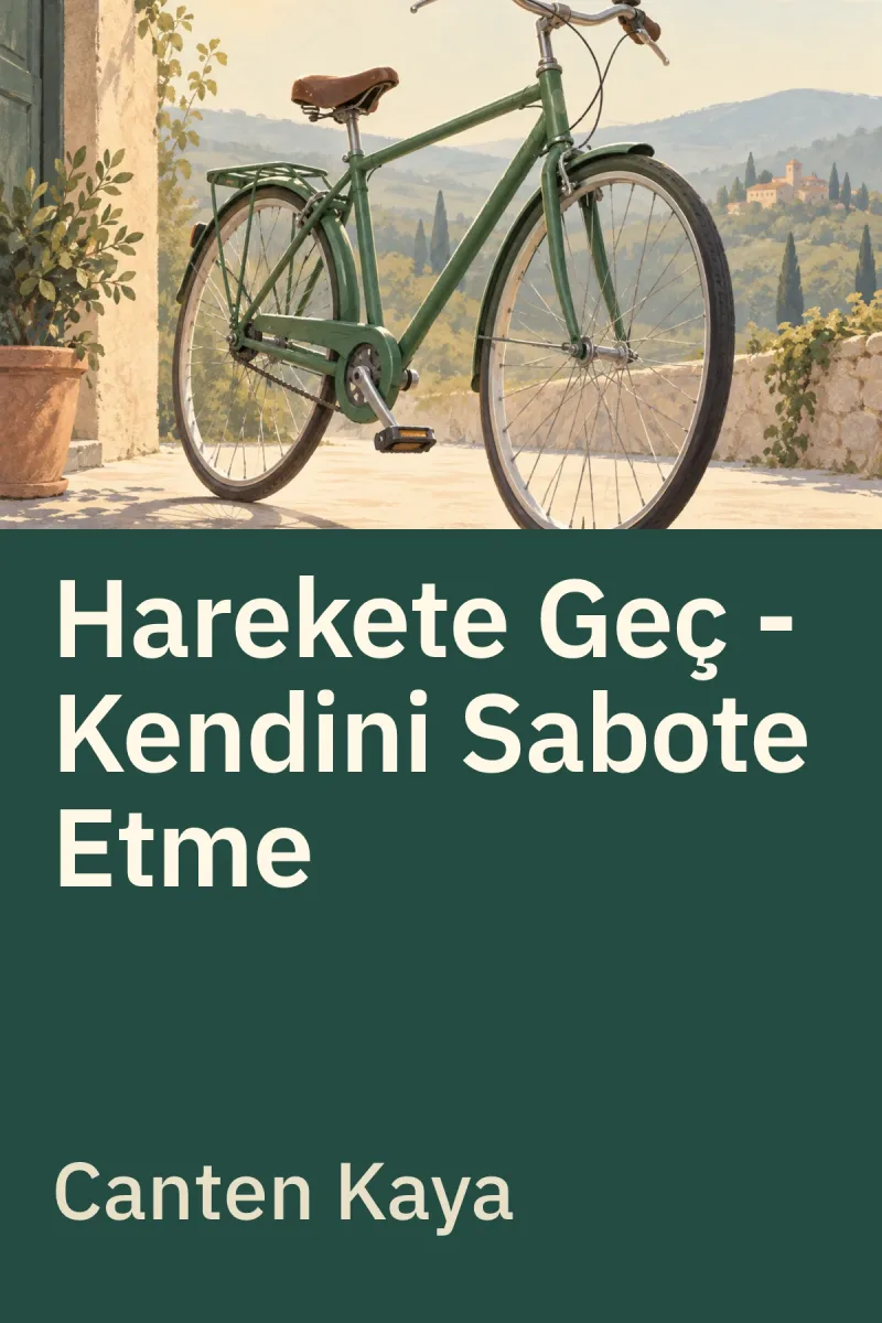 Harekete Geç - Kendini Sabote Etme — Canten Kaya özgün kitap illüstrasyonu