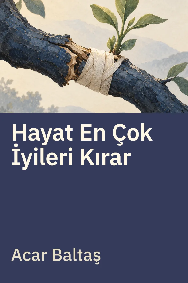 Hayat En Çok İyileri Kırar - Kırıldığımız Yerden Güçlenmenin Yolları — Acar Baltaş özgün kitap illüstrasyonu