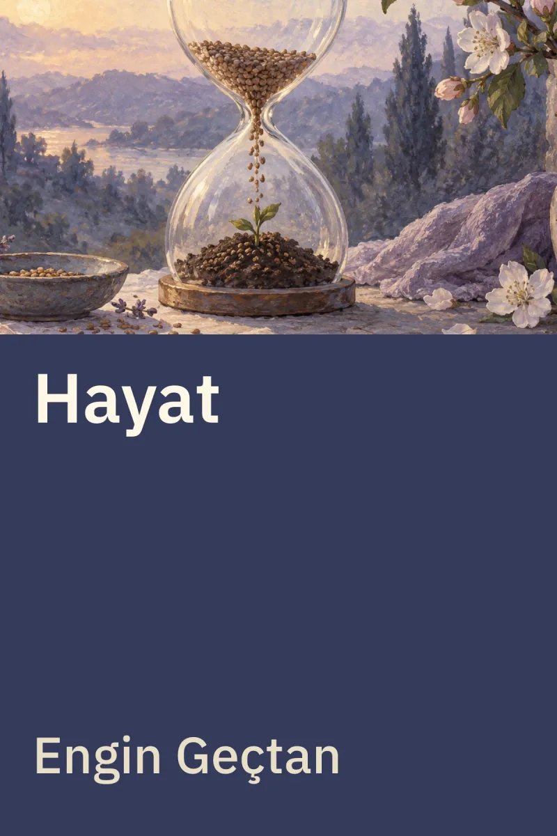 Hayat — Engin Geçtan özgün kitap illüstrasyonu